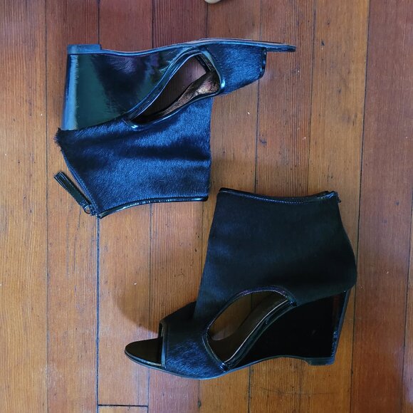 ALL BLACK x Anthropologie Calf Hair, sz 40/9.5 - Picture 6 of 11